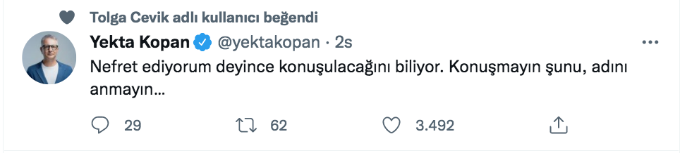 yekta kopan dan olay ahmet hakan yorumu 